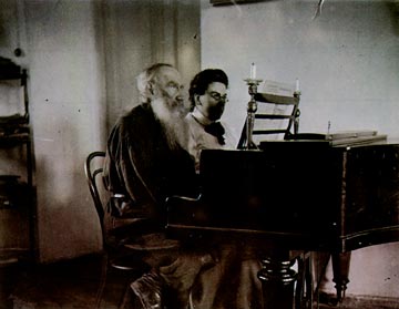 Л. Н. Толстой.с дочерью